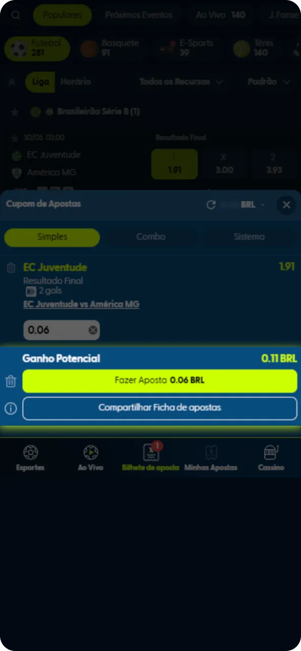 Finalize e confirme o seu palpite esportivo diretamente no aplicativo Pixbet oficial.