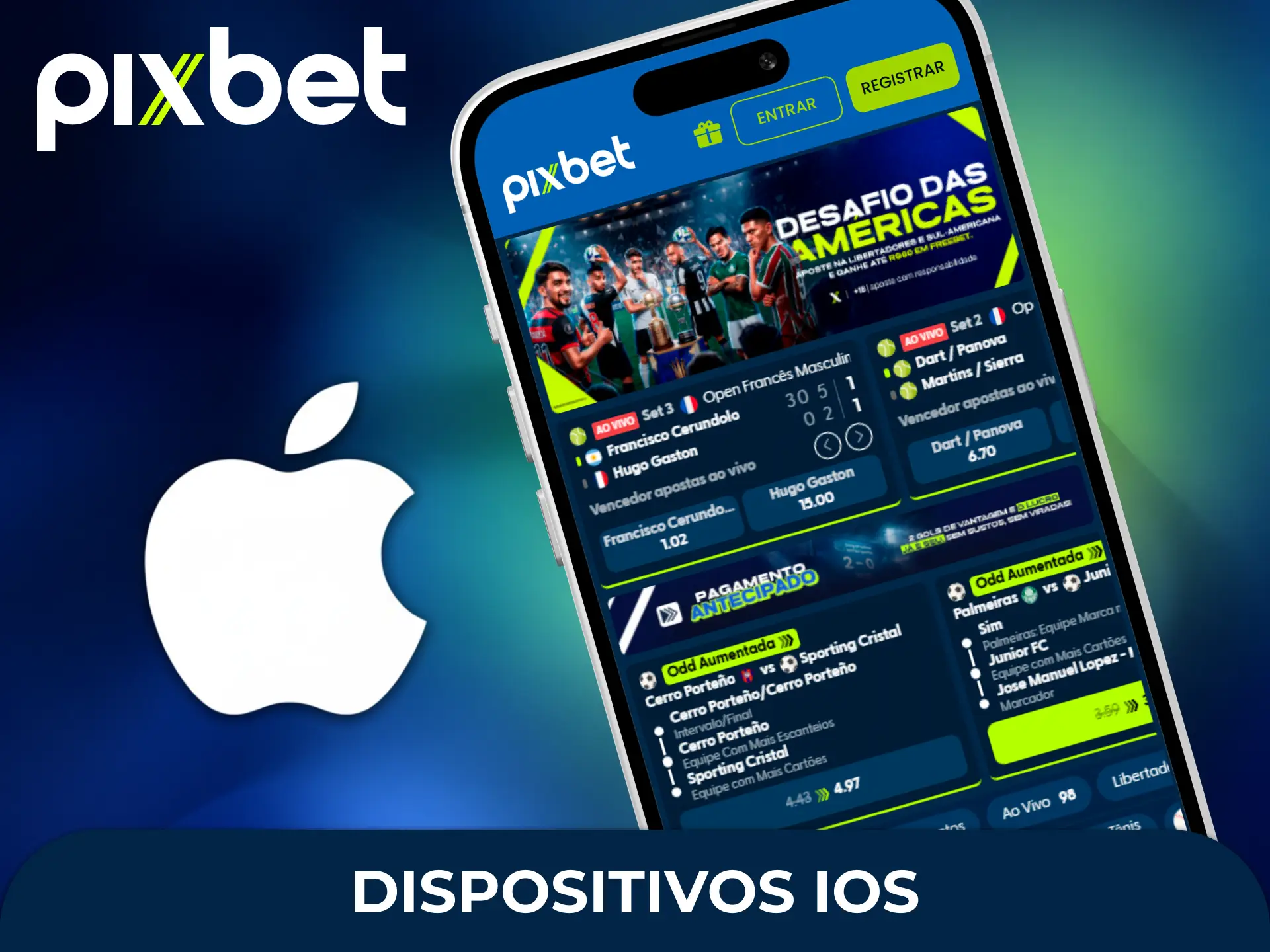Veja os modelos de dispositivos iOS compatíveis para rodar o aplicativo Pixbet com máxima fluidez.