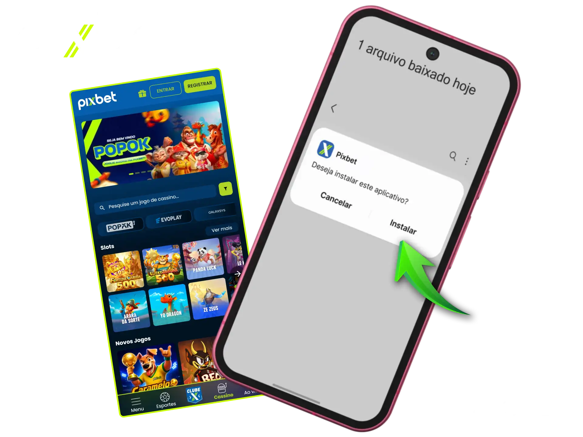 Instale o aplicativo Pixbet para dispositivos Android e faça seus palpites com total praticidade.