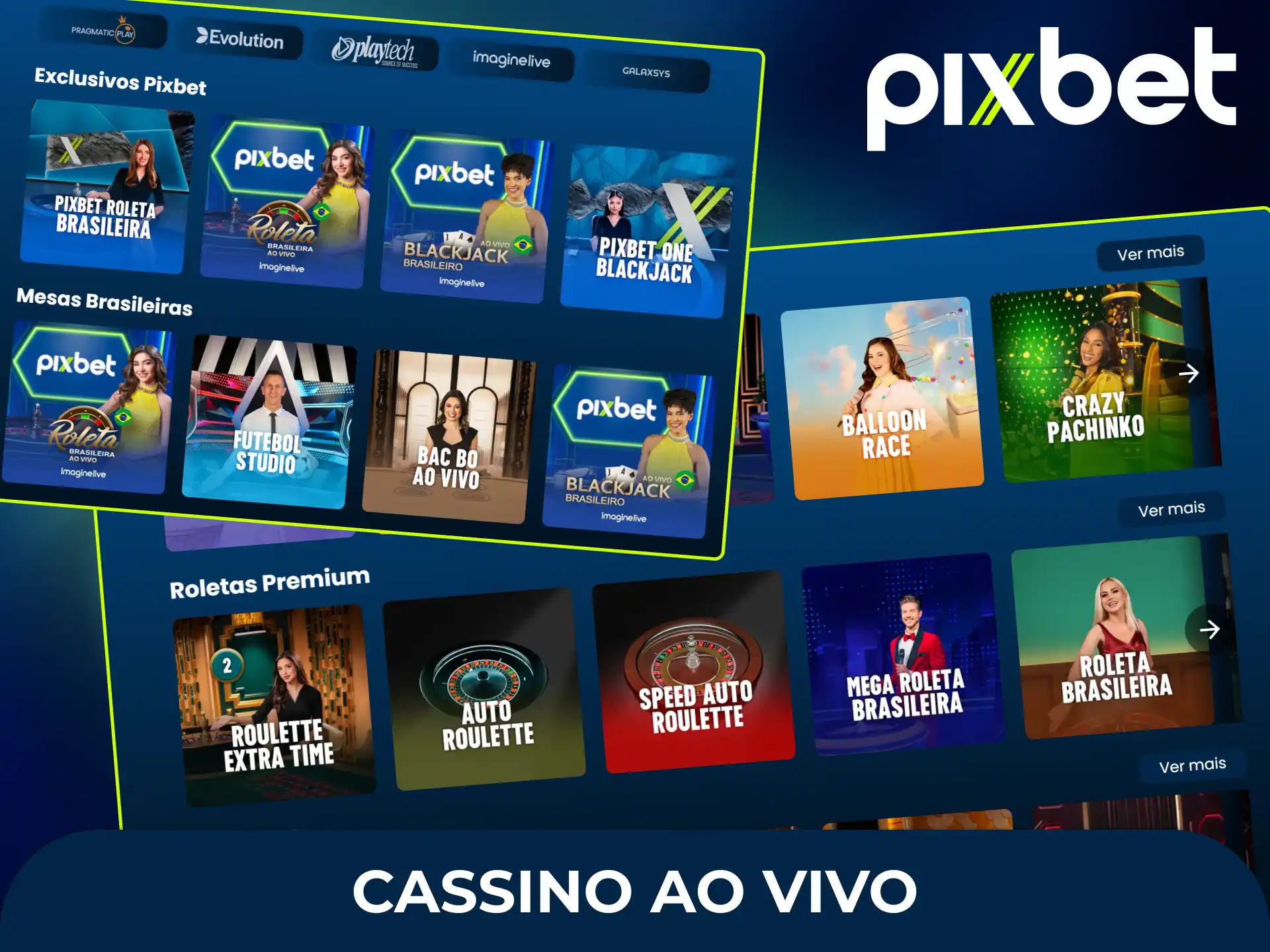 Jogue no cassino ao vivo da Pixbet Brasil com crupiês em tempo real e total imersão.