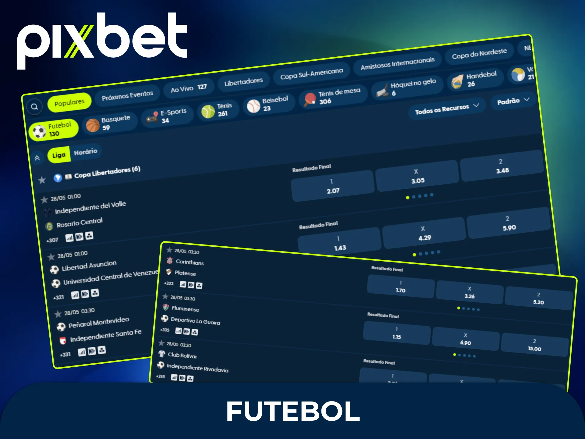 Escolha os principais jogos de futebol na Pixbet Brasil para dar seus palpites esportivos.