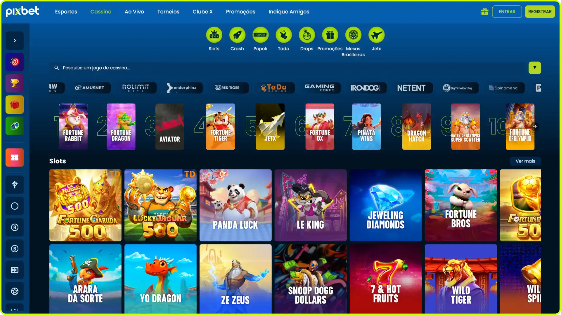 Divirta-se no cassino online oficial da Pixbet Brasil com os melhores jogos.