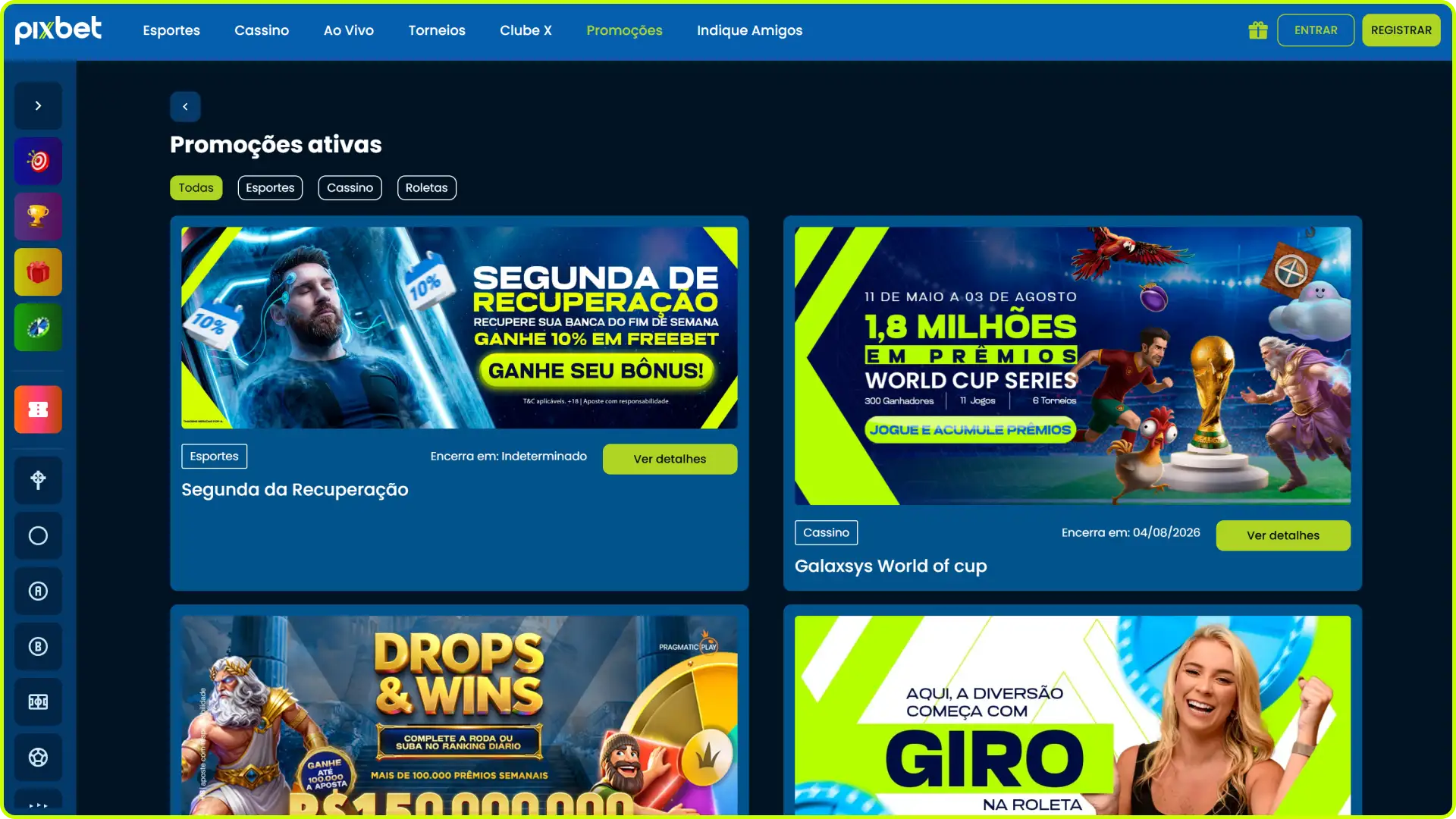 Aproveite as promoções e bônus especiais no site oficial da Pixbet Brasil.