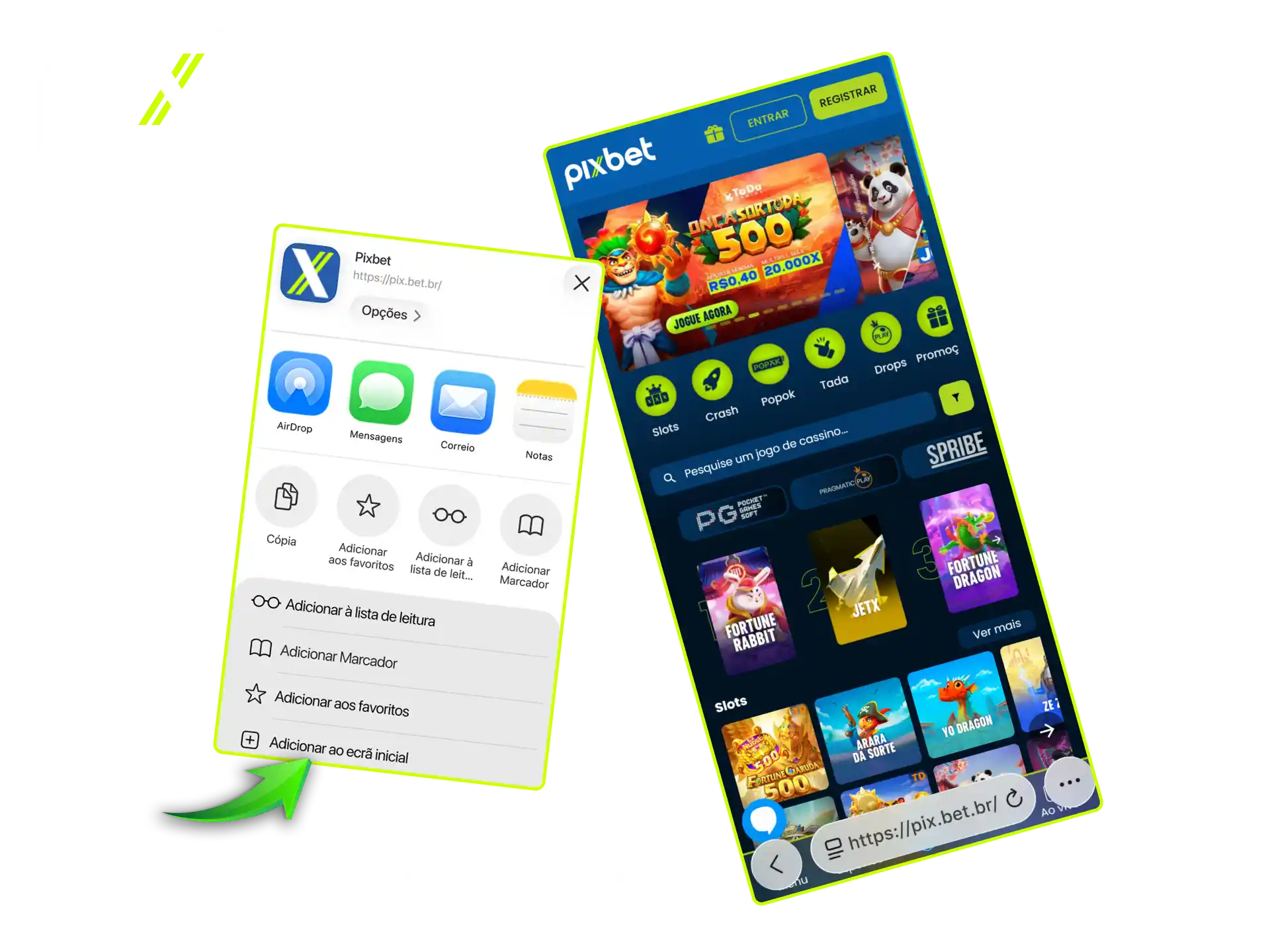 Baixe o aplicativo Pixbet para iOS e aproveite os recursos do app no iPhone.