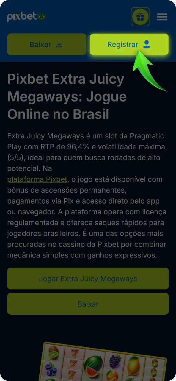 Acesse o site oficial e preencha o formulário de cadastro com seus dados de forma rápida e segura.