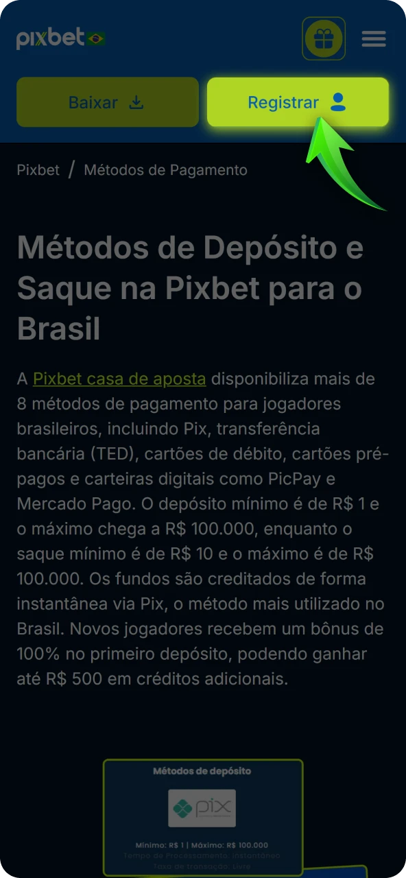 Acesse sua conta inserindo seu login e senha na página inicial ou no aplicativo oficial.