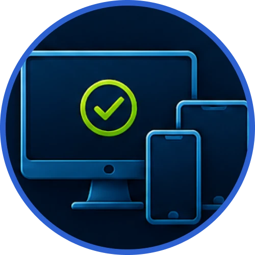 Acesse a plataforma de forma totalmente multiplataforma para se divertir no computador, tablet ou celular.